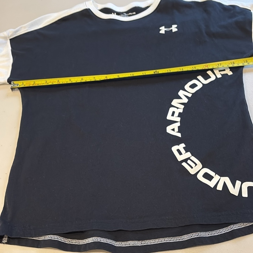 Under Armour Kids Sportsstyle color blocked Long Sleeve Shirt. Size youth XL - Picture 9 of 10